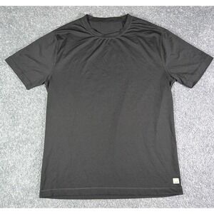 Vuori Tradewind Performance Tee Shirt 2.0 Black Heather Men's Medium Gym Active